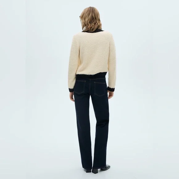 Mango cream contrasted buttons jacket NWT - Picture 3 of 7